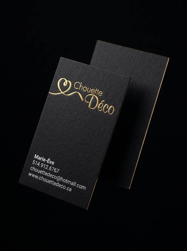 Gold Emboss on Black Velvet concept: 48pt black cotton · gold foil emboss