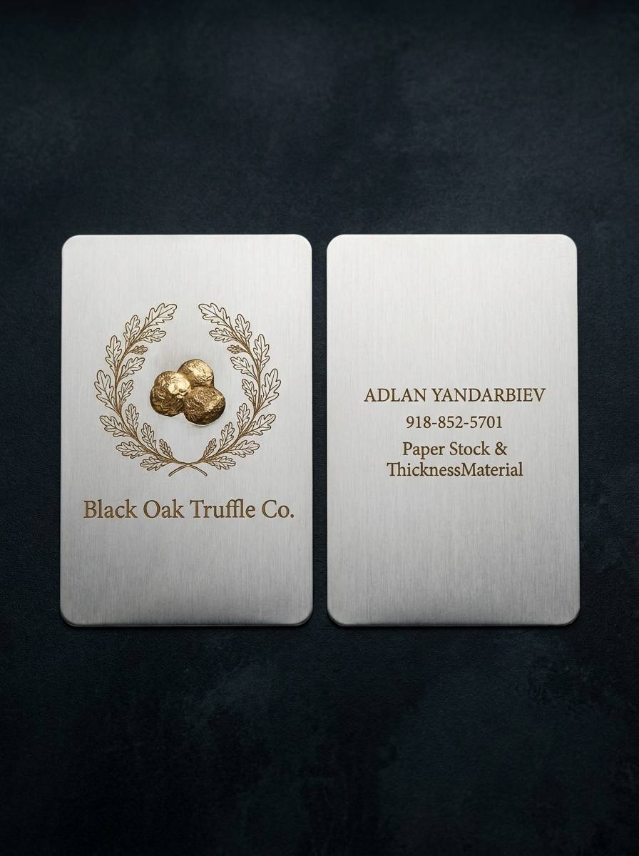 The Wildcard: Metal & Etch concept: stainless steel, 0.25mm · chemical etch, gold-tone reveal