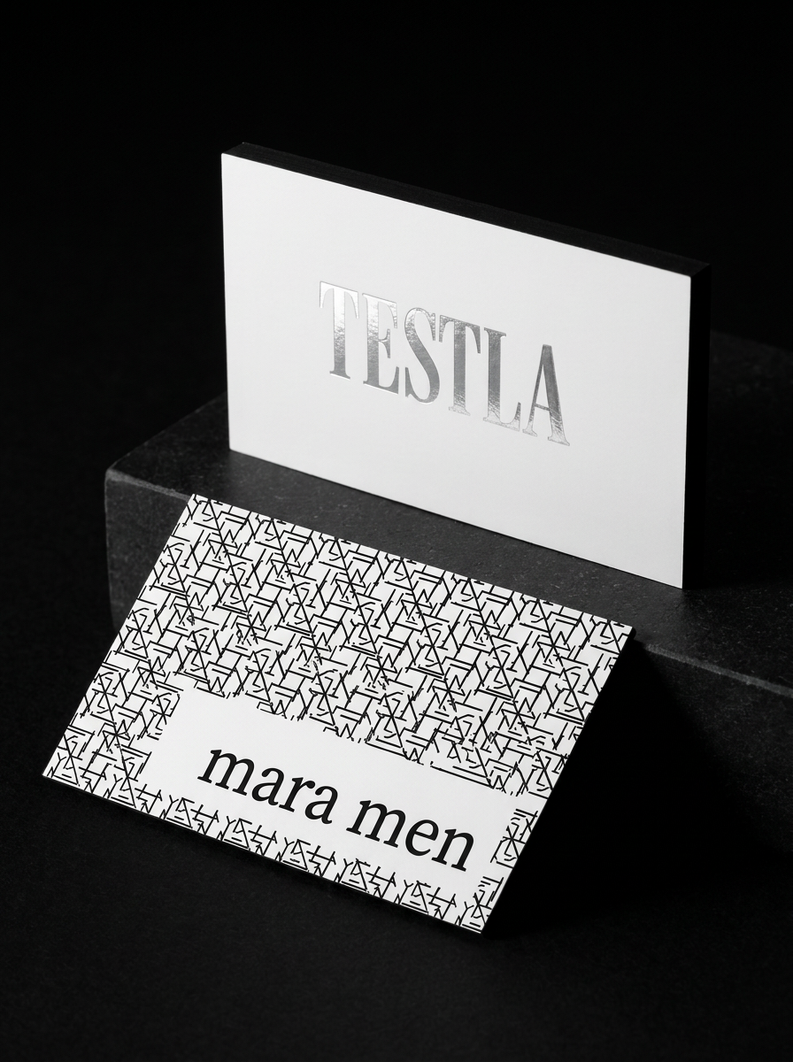 Silk Laminate 32pt concept: Silk Laminate 32pt · Hot Chenhui 120 Silver Foil (Silver) · Edge Painting (Black)