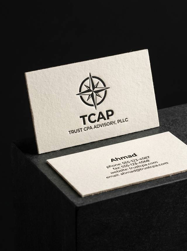 Cotton 32pt (Warm Off-White) concept: Cotton 32pt (Warm Off-White) · Letterpress (1 Spot Color) · Deboss