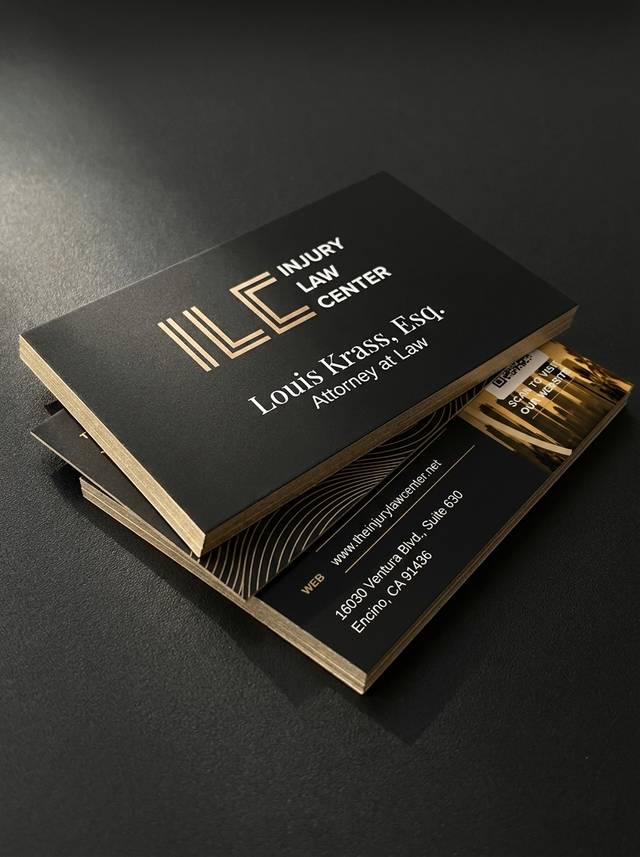 Luxury Duplex Depth concept: 19 pt soft-touch matte cardstock duplex (champagne-gold core) · soft-touch matte · edge reveal