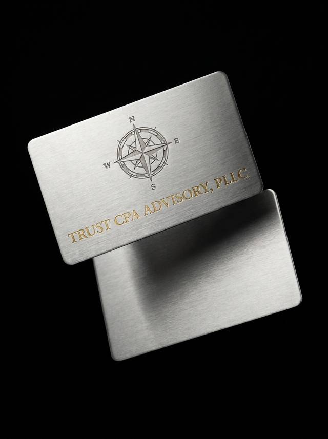 The Metal Mark concept: stainless steel · chemical etch · hot foil stamp