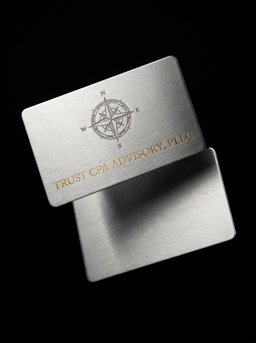 The Metal Mark concept: stainless steel · chemical etch · hot foil stamp