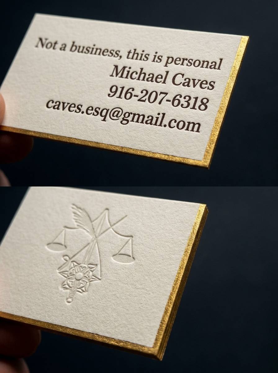 Letterpress Restraint concept: Mohawk Via warm cream 110lb · letterpress · blind emboss