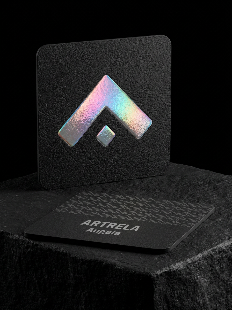 Black 16pt concept: Black 16pt · Chenhui L5-004D Blue Holographic Foil · Rounded Corners