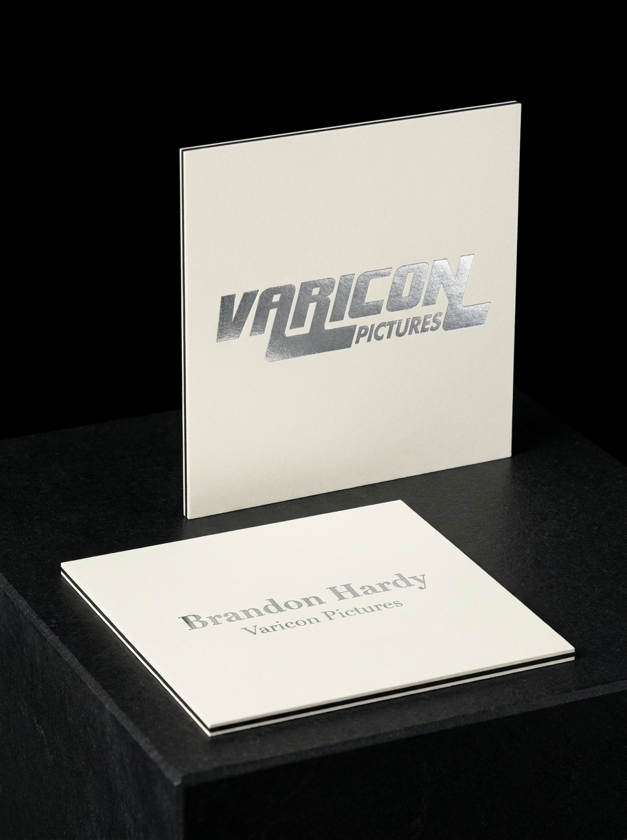 Triplex white/black/white concept: Triplex white/black/white · Flat Hot Chenhui 123M Matte Silver Foil (Silver) · single-ply sheet construction · 48pt (≈1.22 mm)