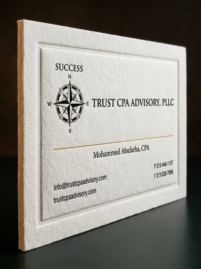 The art director's push concept: 32pt natural cotton · blind deboss
