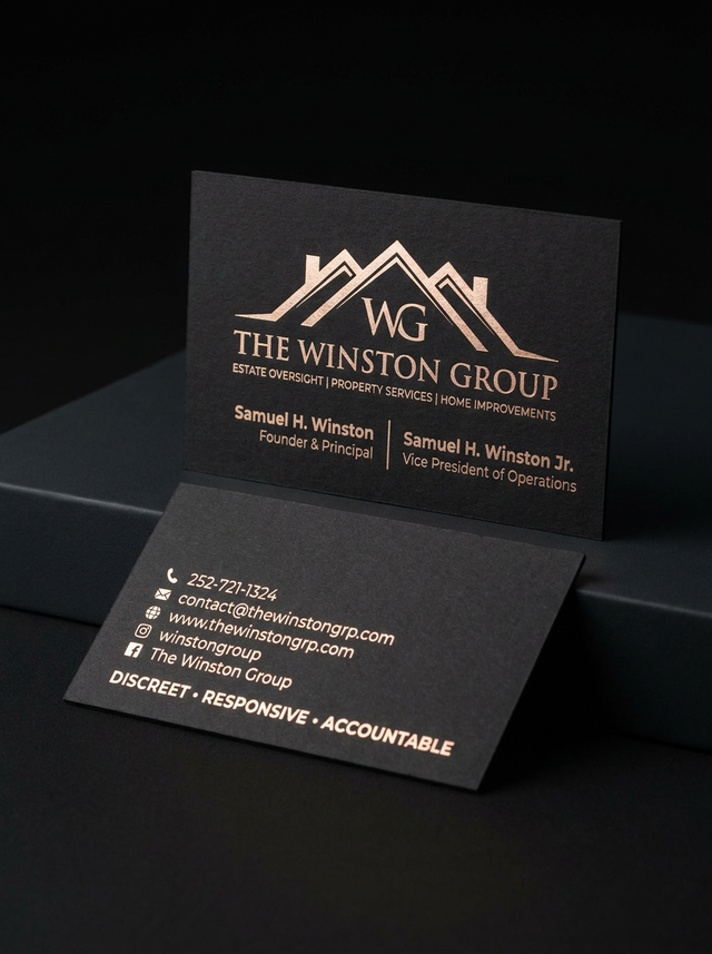 Triplex white/black/white concept: Triplex white/black/white · Chenhui 117-3 Rose Gold Foil · Blind Deboss · 32pt (≈0.81 mm)