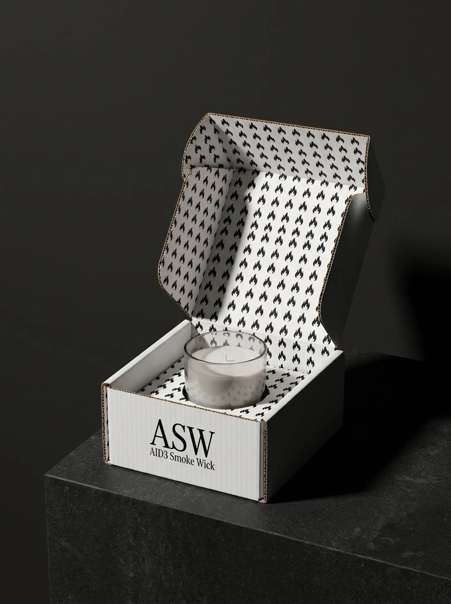 Premium printed corrugated mailer concept: corrugated white · printed_interior