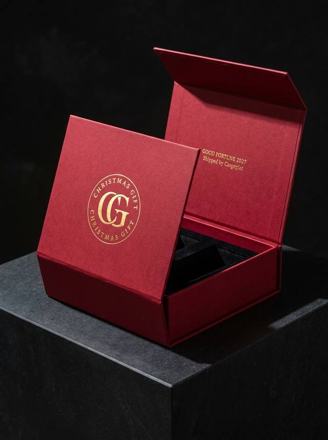 Magnetic-closure wrap concept: wrap text weight · foil_stamp · custom_insert