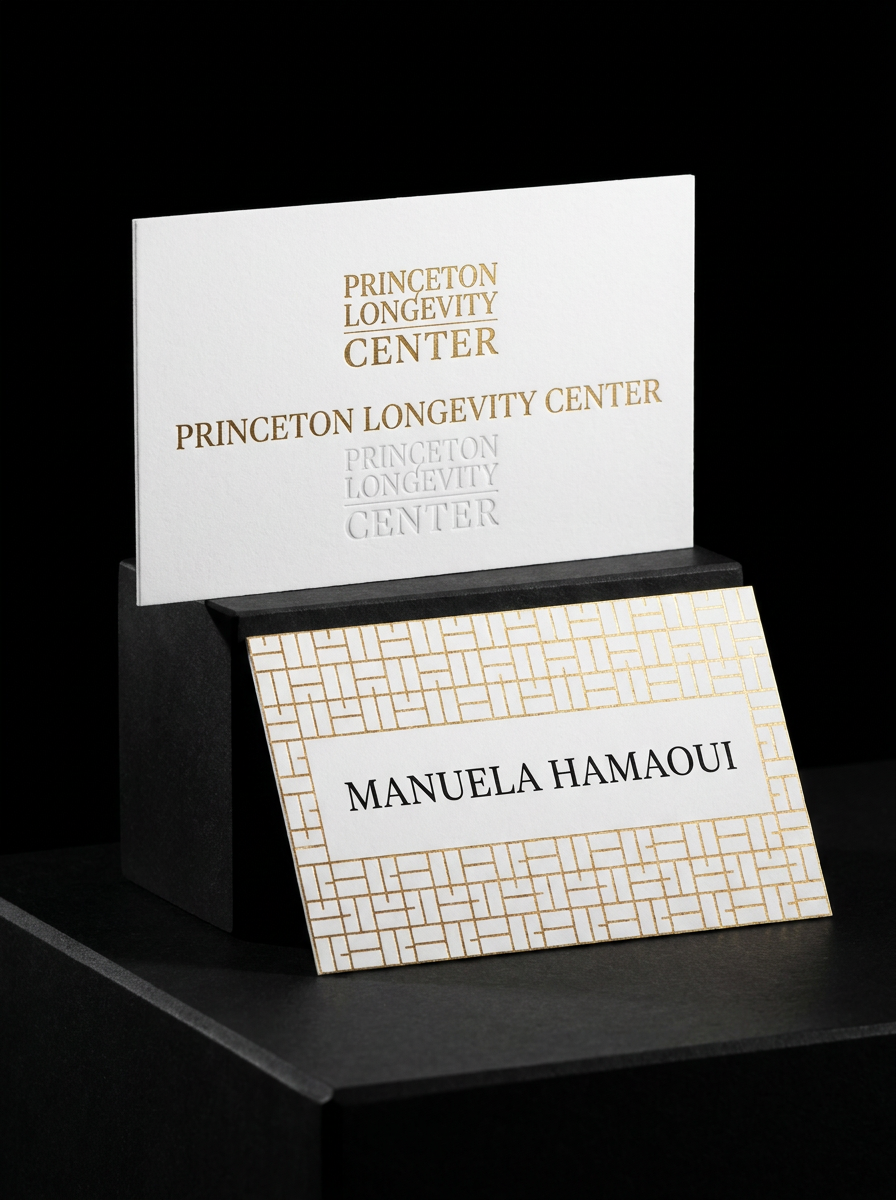 Soft Touch 32pt concept: Soft Touch 32pt · Chenhui 104 Warm Gold Foil · Deboss