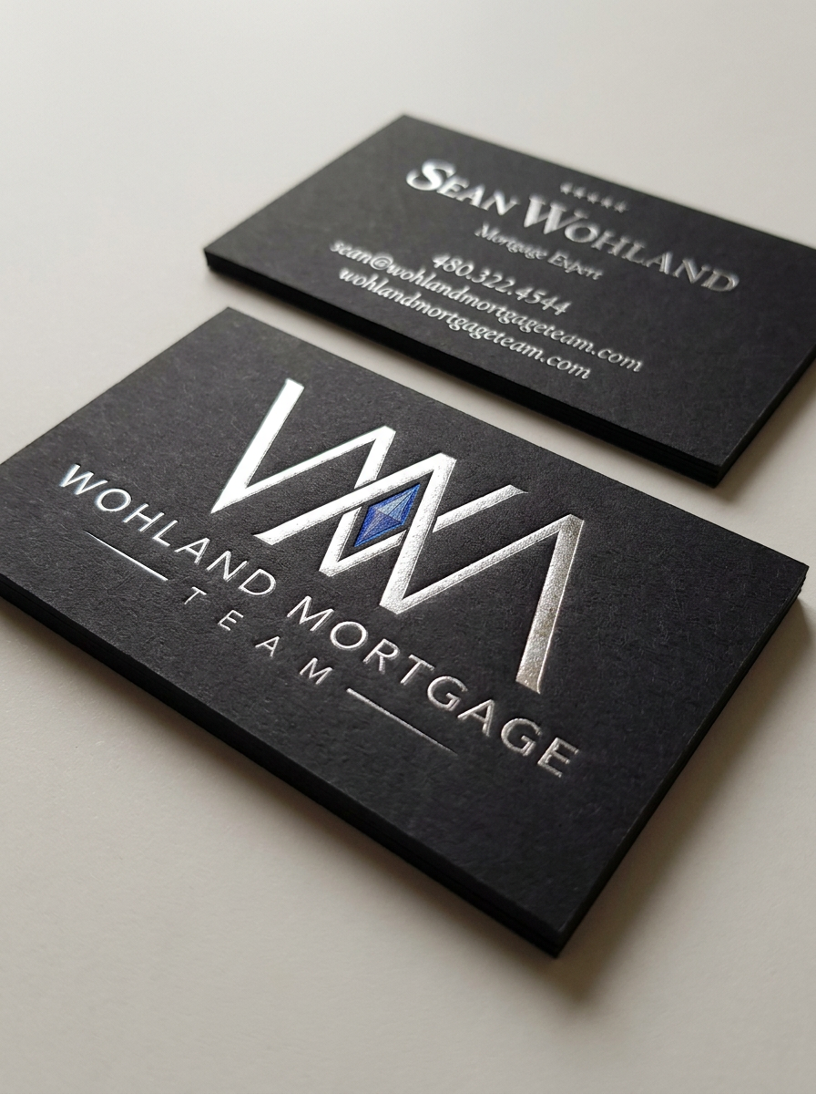 0.5mm Matte Black Metal concept: 0.5mm Matte Black Metal · Laser deboss (Silver) · Silk-Screen Spot Color (Blue)