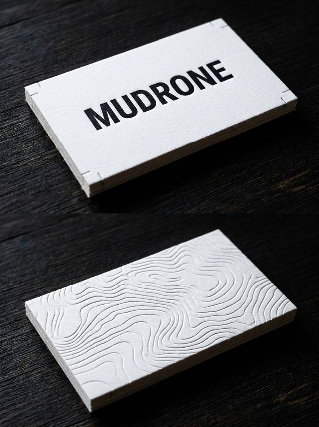 Pressure Evidence concept: 48pt cotton · letterpress · blind deboss